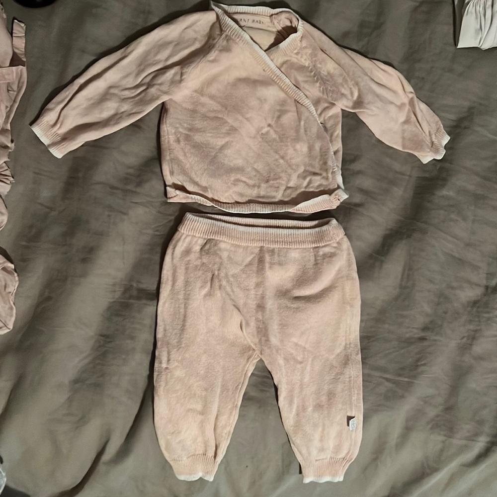 Elegant baby washable cashmere baby set